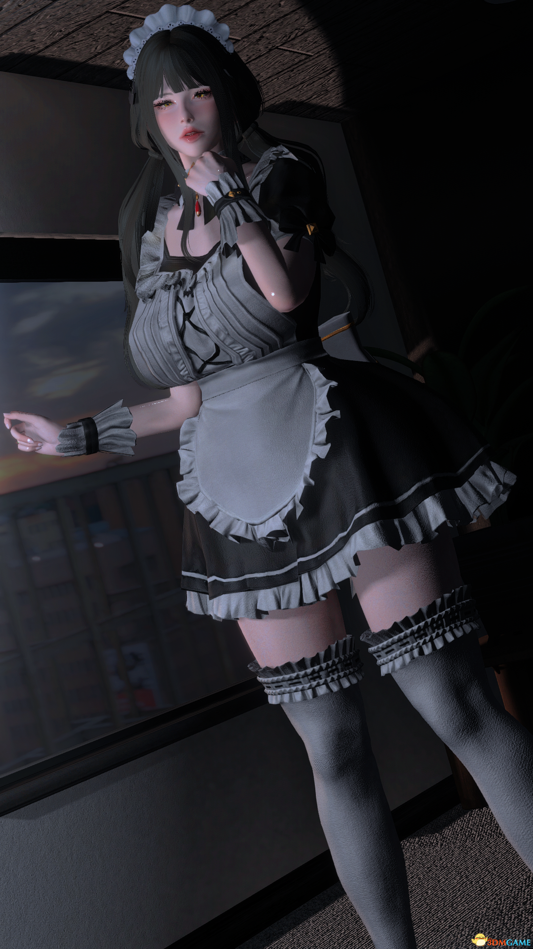 《上古卷轴5:天际重制版》MOD|黑暗崛起游侠女仆套装|下载