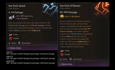 《博德之门3》坚果踢攻击MOD