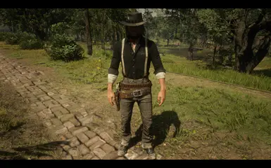 《荒野大镖客2》NPC约翰穿着经典牛仔装备MOD