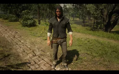 《荒野大镖客2》NPC约翰穿着经典牛仔装备MOD