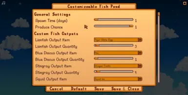 《星露谷物语》MOD|可定制的鱼塘|