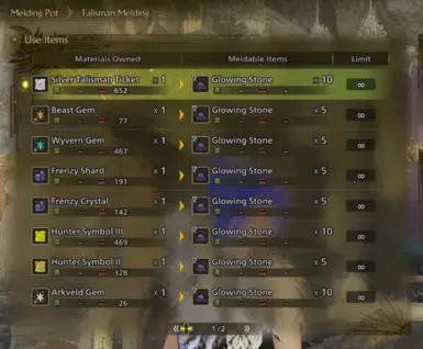 《怪物猎人:荒野》MOD|用其他物品换取发光石|