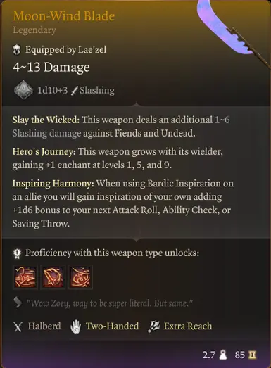 《博德之门3》MOD|月风之刃|