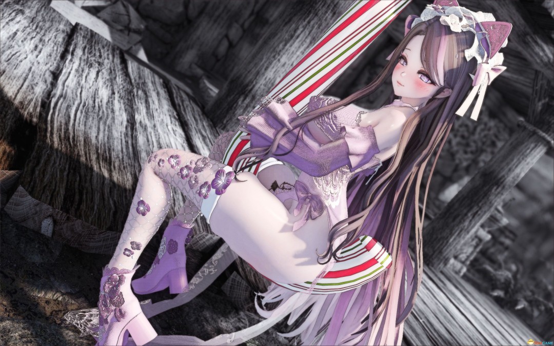 《上古卷轴5：天际重制版》MOD|哥特萝莉中式礼服|