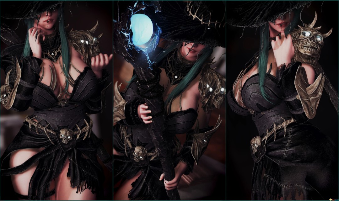 《上古卷轴5：天际重制版》MOD|德雷蒙亡灵女巫服装|