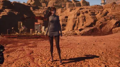 《剑星》MOD|针织连衣裙配紧身裤和重新塑形的裤腿|