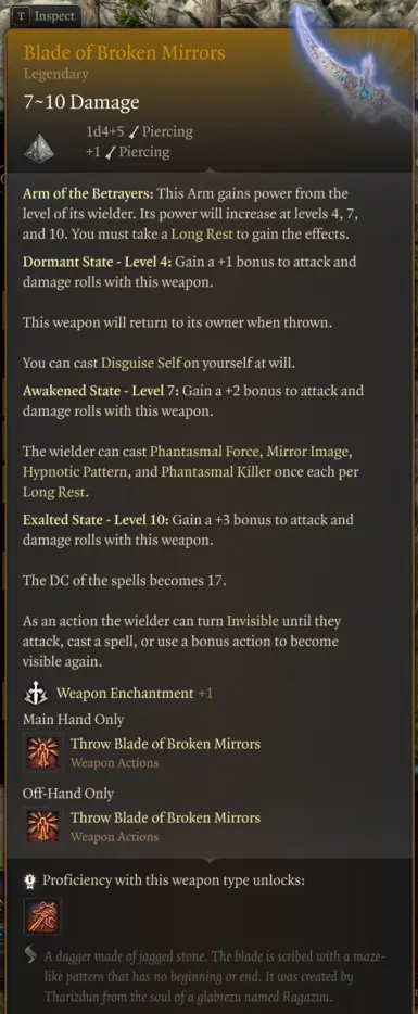 《博德之门3》MOD|背叛者的武器|