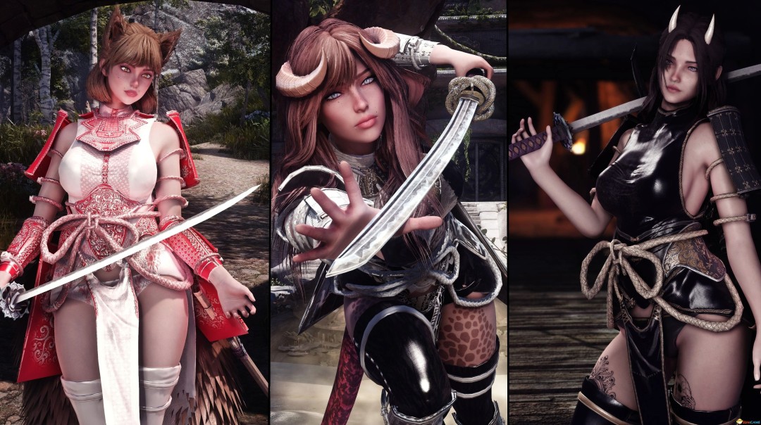 《上古卷轴5:天际重制版》MOD|德雷穆莱魔武士套装|