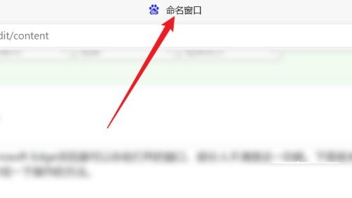 Edge浏览器如何命名窗口