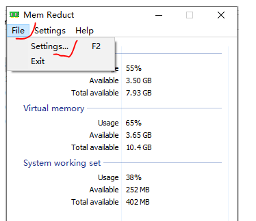 MemReduct怎么设置自动清理