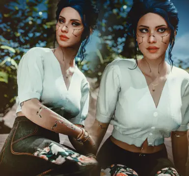 《赛博朋克2077》诺拉慵懒时尚装扮MOD