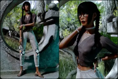 《赛博朋克2077》诺拉慵懒时尚装扮MOD