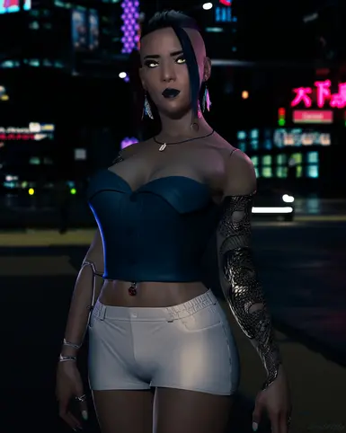 《赛博朋克2077》早午餐美女套装MOD