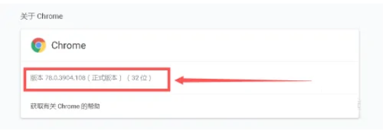 谷歌浏览器怎么查看版本号