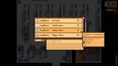 《星露谷物语》乔佳甜点糖果MOD