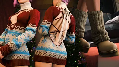 《赛博朋克2077》温馨的冬天服装MOD