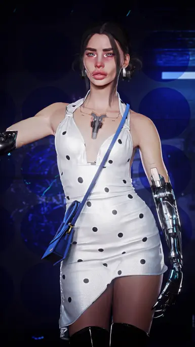 《赛博朋克2077》蕾丝连衣裙MOD