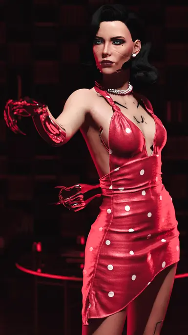 《赛博朋克2077》蕾丝连衣裙MOD