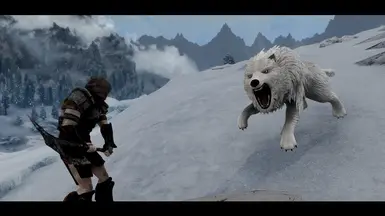 《上古卷轴5：天际重制版》MOD|凶巨狼|