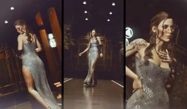 《赛博朋克2077》女性华丽礼服外观MOD