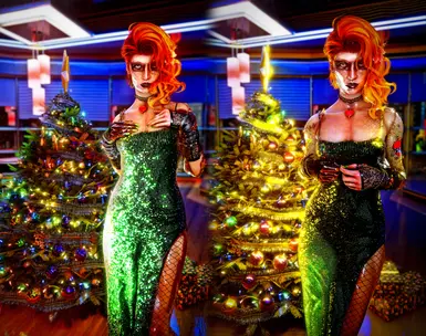 《赛博朋克2077》女性华丽礼服外观MOD