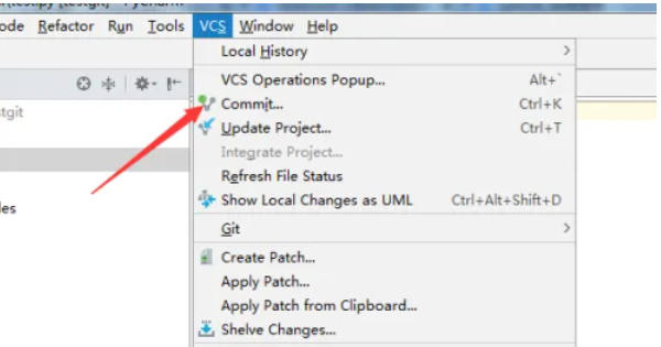pycharm怎么提交代码