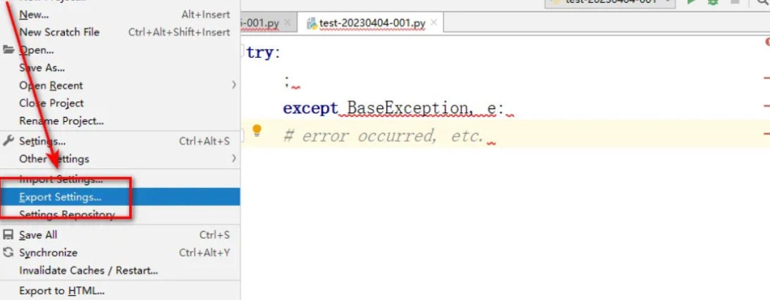 pycharm怎么查看配置文件