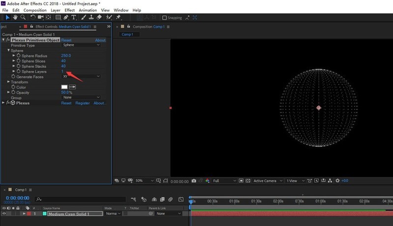 AE如何制作中心射线效果
