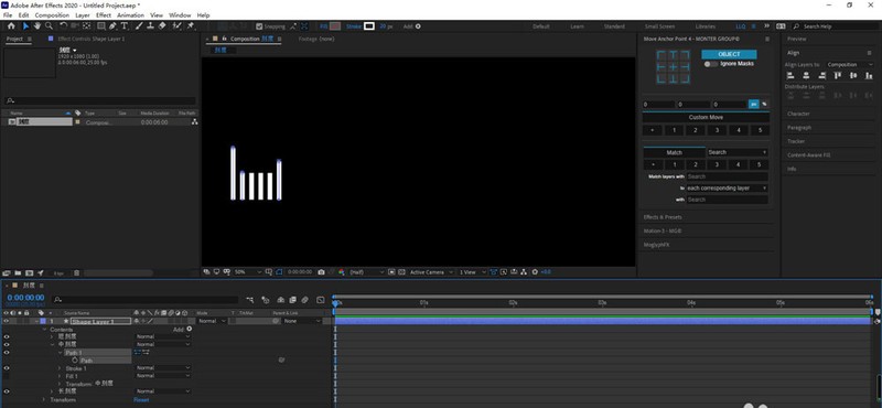 AE怎么绘制刻度尺