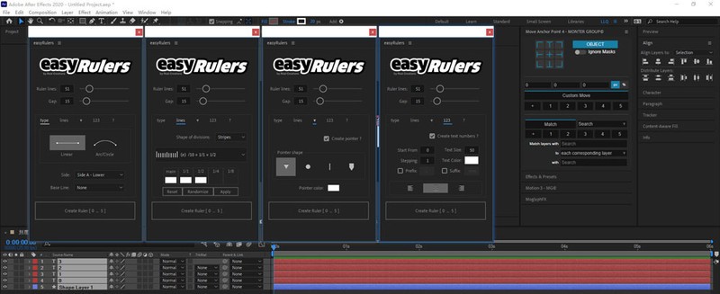 AE怎么绘制刻度尺