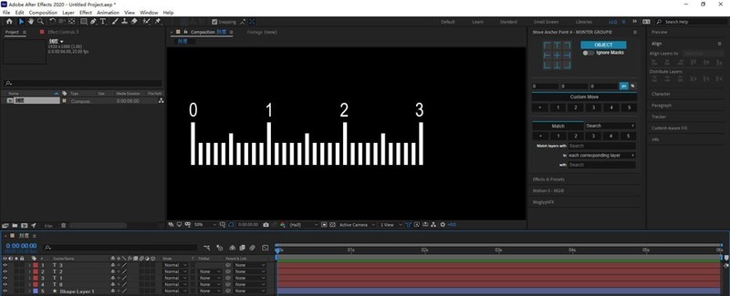 AE怎么绘制刻度尺
