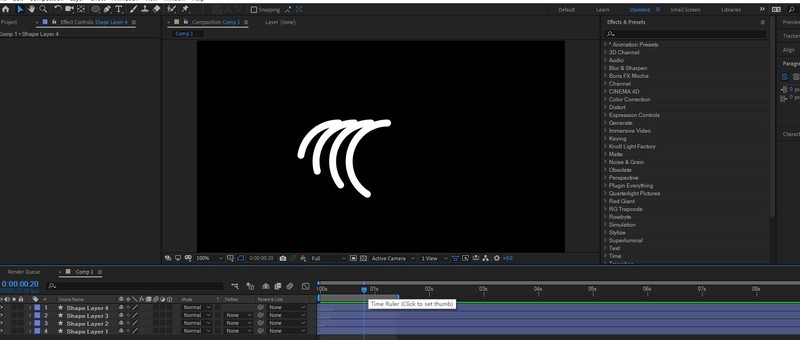 AE怎么制作生长成曲线的动画效果
