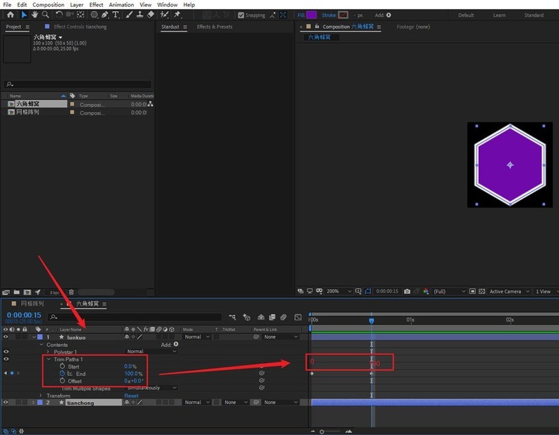 AE蜂窝闪烁动画如何制作