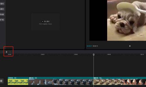 剪映如何在视频中间添加一段故障动画