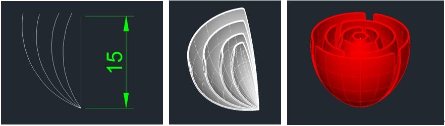 cad怎么设计玫瑰花和爱心图案