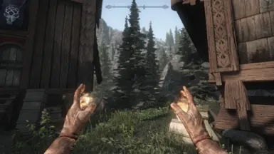 《上古卷轴5：天际重制版》皮革手套模型MOD