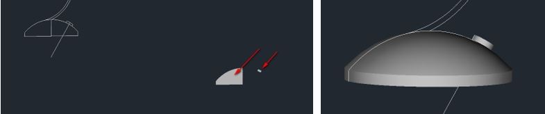 浩辰CAD怎么建模3d花朵台灯