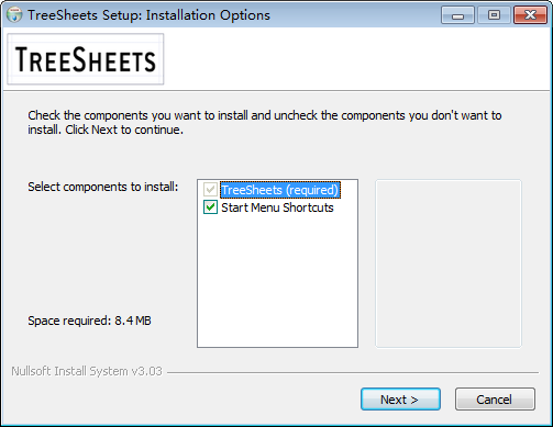 TreeSheets3.1.0
