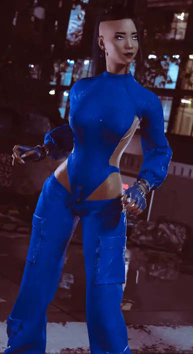 《赛博朋克2077》性感战术连体服MOD