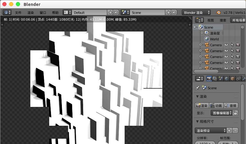 blender渲染界面怎么返回到3d视图场景