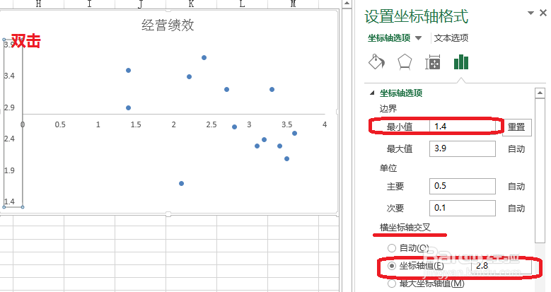 Excel表格中怎么制作矩形散点图