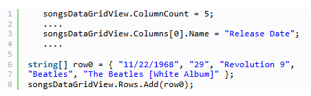 datagridview怎么加行