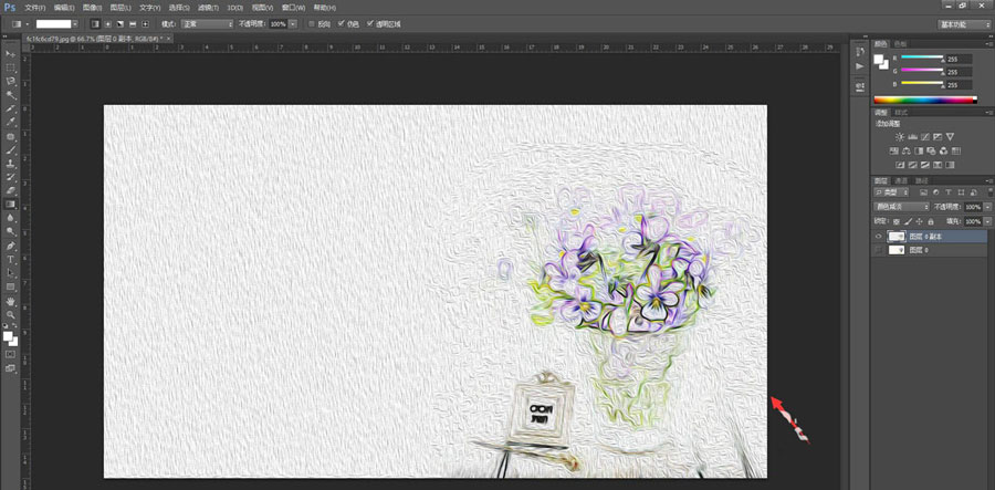 PS图片如何快速转换成油画效果