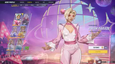 《漫威争锋》隐形女侠粉色棱镜游行服装MOD