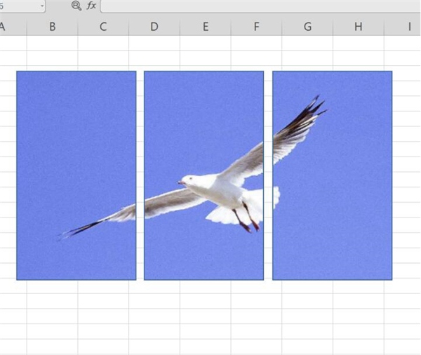 Excel2019制作多栏画效果教程