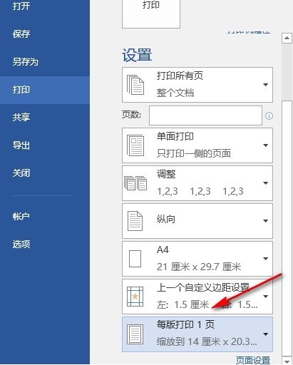 Word如何设置每版打印多页