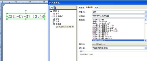 BarTender如何添加自动时间