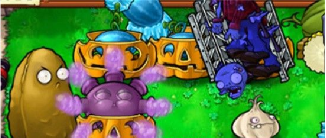 植物大战僵尸怎么搭梯