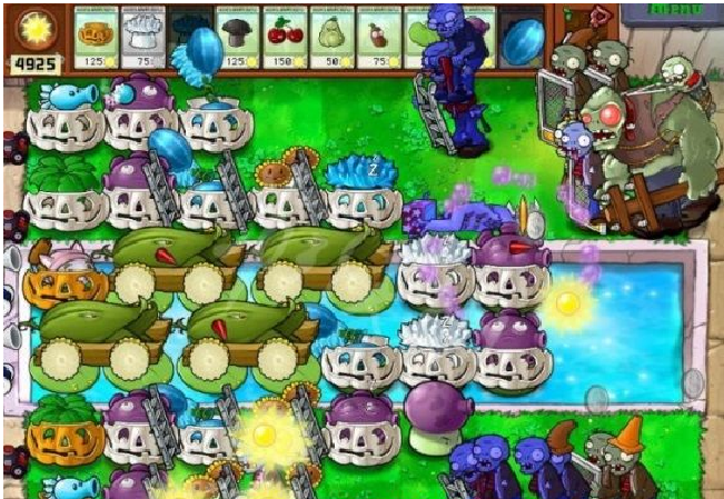 植物大战僵尸怎么搭梯