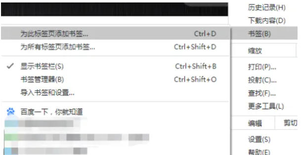 谷歌浏览器如何保存书签